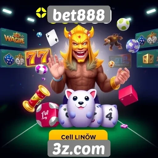 Variedade de jogos disponíveis na plataforma bet888